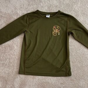REI Forest Green Kids Long Sleeve Tee